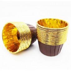 Паперові форми коричнево-золоті 100 шт